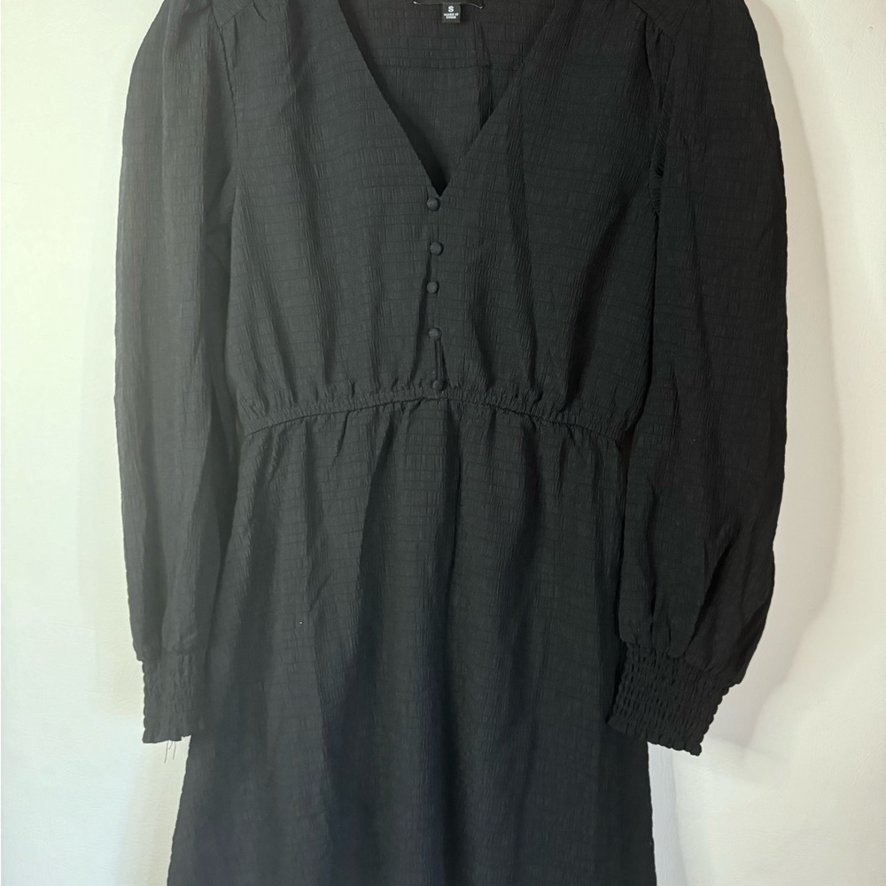 Steve Madden Cora Long Sleeve Small dress black NWOT